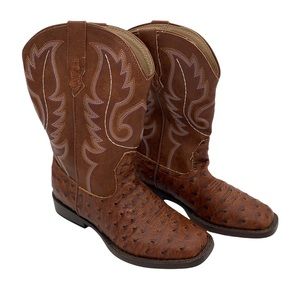 Infant/Toddler/Little Kid/Big Kid Roper Bumps Square Toe Ostrich Boot Infant/Toddler/Little Kid/Big Kid Roper Bumps Square Toe Ostrich Boot